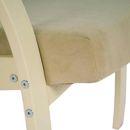 Мягкое кресло Денди шпон, ткань ультра санд, каркас дуб шампань шпон во Владивостоке - изображение 7