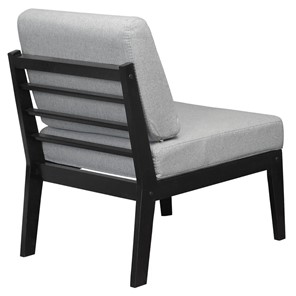 Кресло Массив мягкое, ткань серый, каркас венге во Владивостоке - предосмотр 3