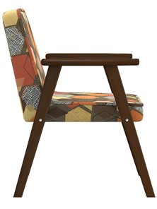 Кресло Ретро ткань геометрия коричневый, каркас орех во Владивостоке - предосмотр 3