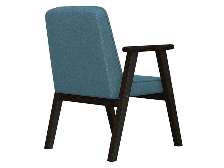 Кресло Ретро ткань голубой, каркас венге во Владивостоке - изображение 2