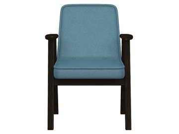 Кресло Ретро ткань голубой, каркас венге в Артеме - предосмотр 5