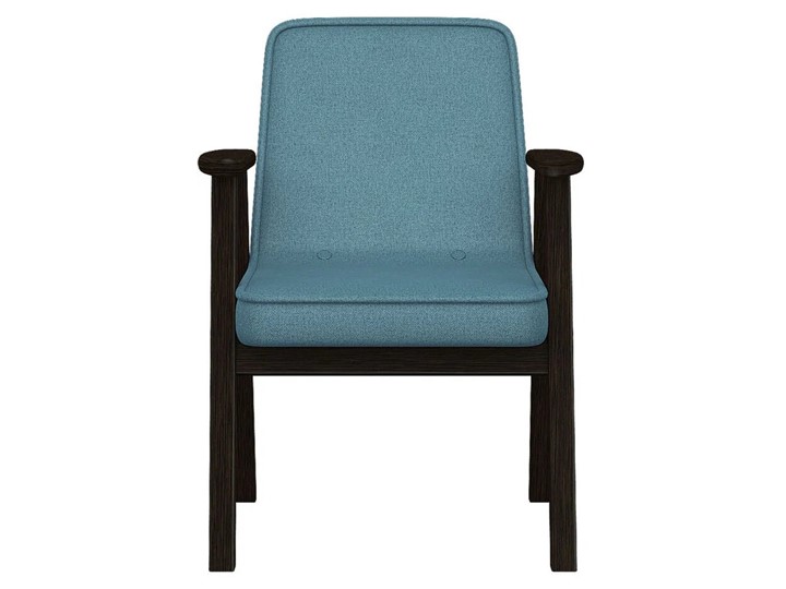 Кресло Ретро ткань голубой, каркас венге в Артеме - изображение 5