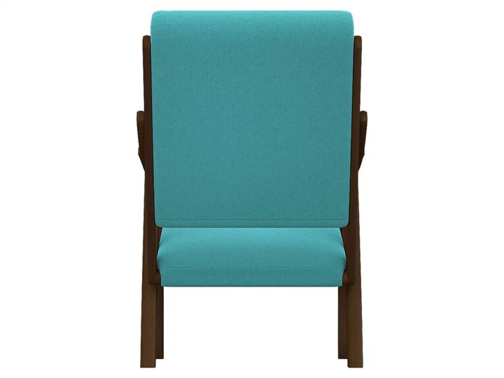 Кресло мягкое Вега 10 ткань бирюза, каркас орех в Артеме - изображение 4