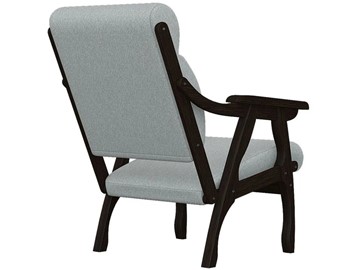 Кресло Вега 10 ткань серый, каркас венге во Владивостоке - предосмотр 2