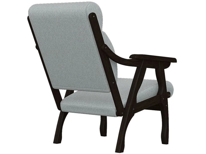 Кресло Вега 10 ткань серый, каркас венге во Владивостоке - изображение 2