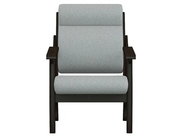 Кресло Вега 10 ткань серый, каркас венге во Владивостоке - предосмотр 4