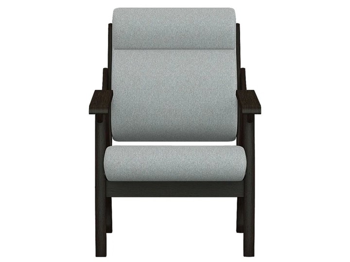 Кресло Вега 10 ткань серый, каркас венге во Владивостоке - изображение 4