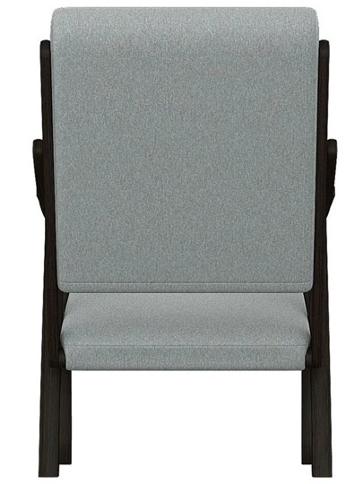Кресло Вега 10 ткань серый, каркас венге в Артеме - изображение 5