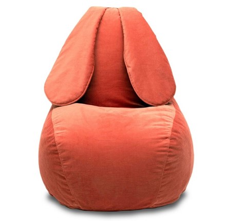 Кресло-мешок Зайка (длинные уши), оранжевый в Уссурийске - изображение