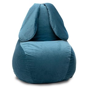 Кресло-мешок Зайка (длинные уши), синий в Уссурийске