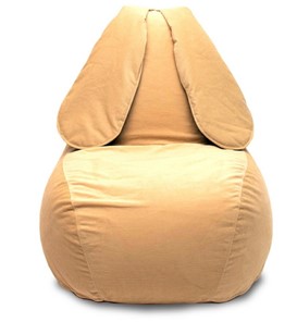 Кресло-игрушка Зайка (длинные уши), желтый в Уссурийске