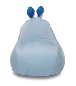 Кресло-мешок Зайка (короткие уши), голубой в Находке