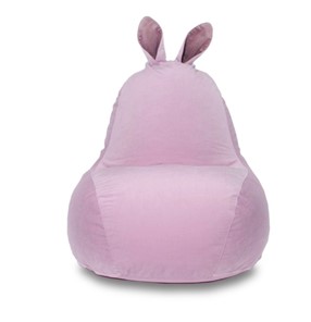 Кресло-игрушка Зайка (короткие уши), розовый в Уссурийске