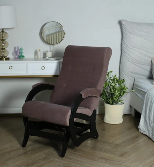 Кресло-качалка Амелия, ткань кофе с молоком 35-Т-КМ во Владивостоке - изображение 5
