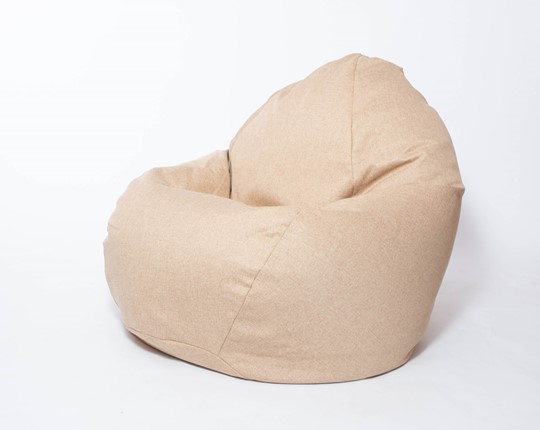 Кресло-мешок Макси, рогожка, 150х100, песочное в Артеме - изображение