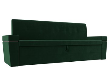 Прямой кухонный диван Деметра, Зеленый (Велюр) в Уссурийске