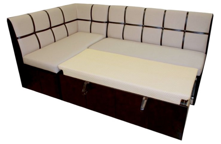 Угловой кухонный диван Квадро 5 со спальным местом во Владивостоке - изображение 1
