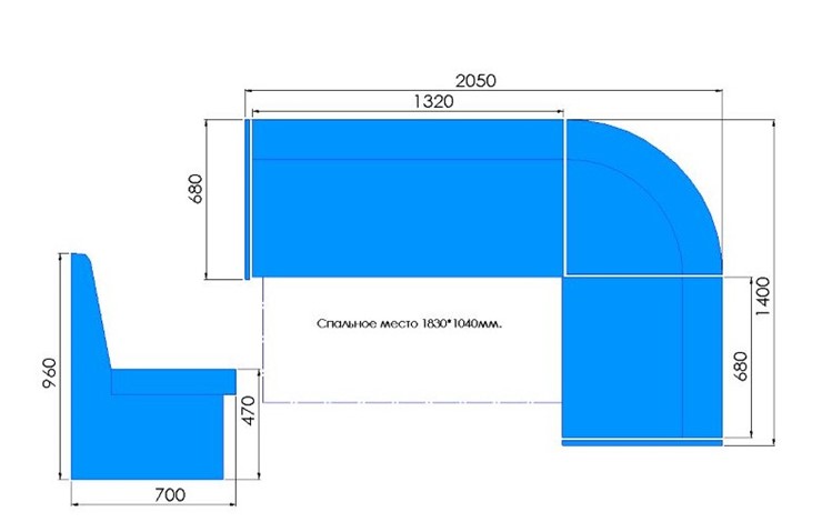 Кухонный угловой диван Модерн 2 (со спальным местом) в Уссурийске - изображение 4