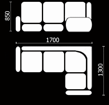 Кухонный диван Нео КМ-01 (168х128 см.) в Артеме - изображение 3