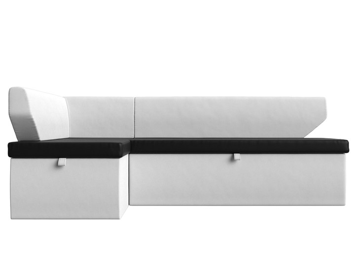 Угловой диван Омура, Черный/Белый (Экокожа) во Владивостоке - изображение 6