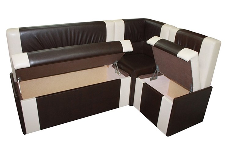 Угловой кухонный диван Квадро 4 мини с коробом в Артеме - изображение 2