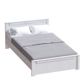 Кровать с основанием Прованс,1600 Бодега белая/Платина премиум в Артеме