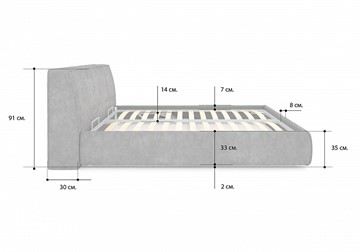 Кровать с подъемным механизмом Altea 140х200 во Владивостоке - предосмотр 3