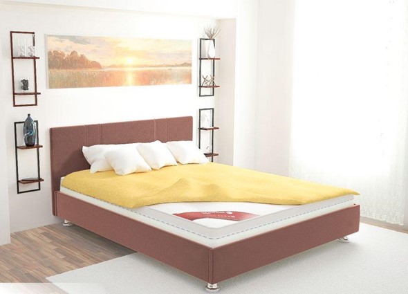Кровать полутороспальная Вена 140х200 (с основанием) в Артеме - изображение