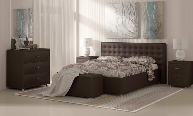 Полутороспальная кровать Siena 140х190 с основанием во Владивостоке - изображение 1