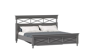 Спальная кровать 1800 Амели с кроватным основанием (Оникс Серый) ЛД 642.820 во Владивостоке