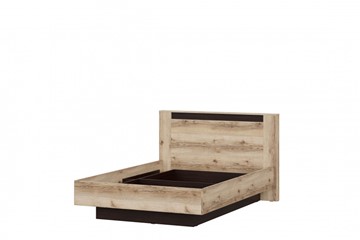 Спальная кровать №3 (универсальная 1,6х2,0 страйп) серия №2, дуб делано/дуб венге в Уссурийске