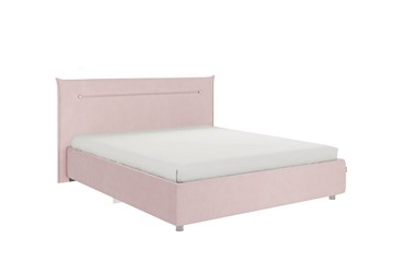Кровать 2-х спальная Альба 1.6, нежно-розовый (велюр) в Уссурийске