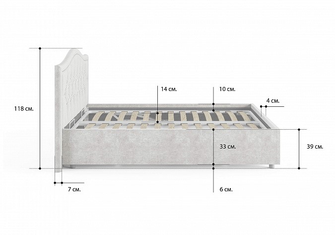Спальная кровать Ancona 180х200 с основанием во Владивостоке - изображение 86