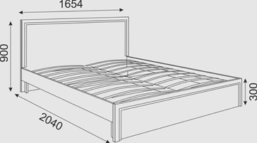 Кровать 2-спальная Беатрис М07 (Орех Гепланкт) в Артеме - предосмотр 1