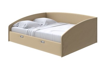 Двуспальная кровать Bono 160х200, Экокожа (Золотой перламутр) во Владивостоке