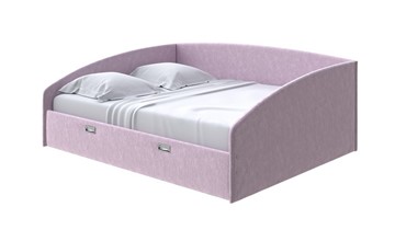Двуспальная кровать Bono 160х200, Флок (Бентлей Нежно-лиловый) в Артеме