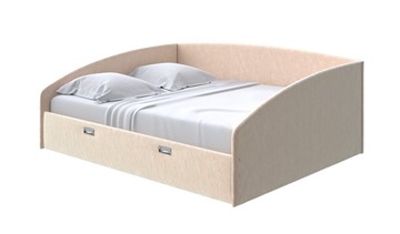 Кровать спальная Bono 160х200, Флок (Бентлей Песок) в Артеме