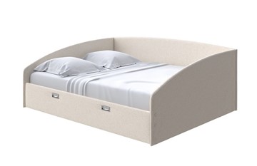 Спальная кровать Bono 160х200, Искусственная шерсть (Лама Бежевый) во Владивостоке