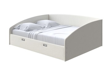 Двуспальная кровать Bono 160х200, Искусственная шерсть (Лама Лён) в Артеме