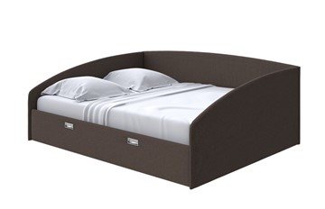 Кровать 2-спальная Bono 160х200, Рогожка (Savana Chocolate) во Владивостоке