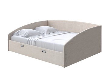 Спальная кровать Bono 160х200, Рогожка (Savana Milk) во Владивостоке