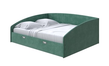 Двуспальная кровать Bono 160х200, Велюр (Casa Изумрудный) во Владивостоке