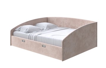 Кровать в спальню Bono 160х200, Велюр (Лофти Мокко) в Артеме