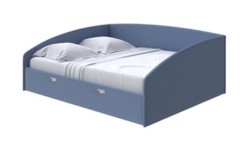 Кровать в спальню Bono 160х200, Велюр (Scandi Cotton 22 Морская гроза) во Владивостоке