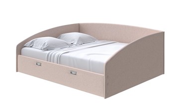 Спальная кровать Bono 160х200, Велюр (Scandi Cotton 4 Бежевый) во Владивостоке