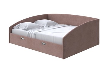 Спальная кровать Bono 160х200, Велюр (Ultra Горячий шоколад) в Артеме