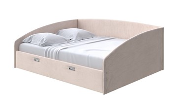 Двуспальная кровать Bono 160х200, Велюр (Ultra Суфле) в Артеме