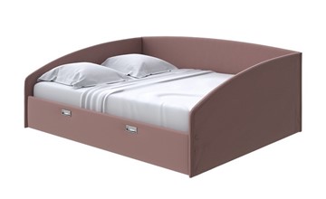 Кровать спальная Bono 180х200, Экокожа (Молочный шоколад) в Артеме