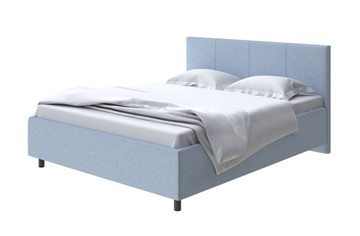 Спальная кровать Como (Veda) 3 200х200, Велюр (Scandi Cotton 21 Китайский Голубой) во Владивостоке