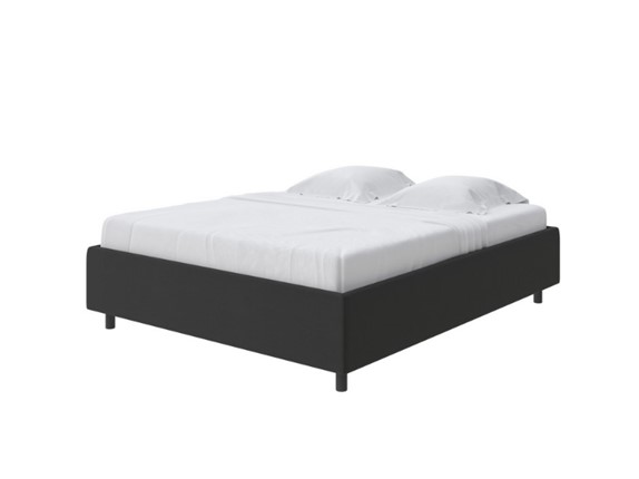 Двуспальная кровать Como (Veda) Base 1 140x200, Велюр (Forest 520 Темно-серый) в Артеме - изображение